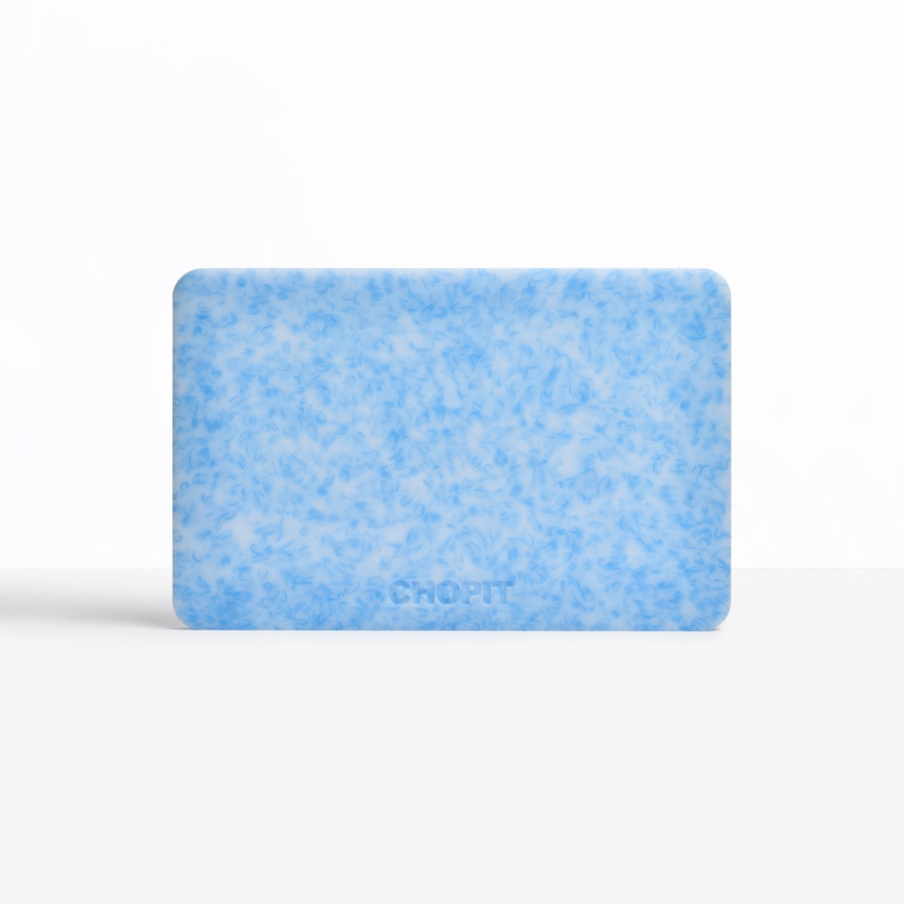 Blue Baguette CHOPIT chopping board for bread. Colourful Breadboard backside