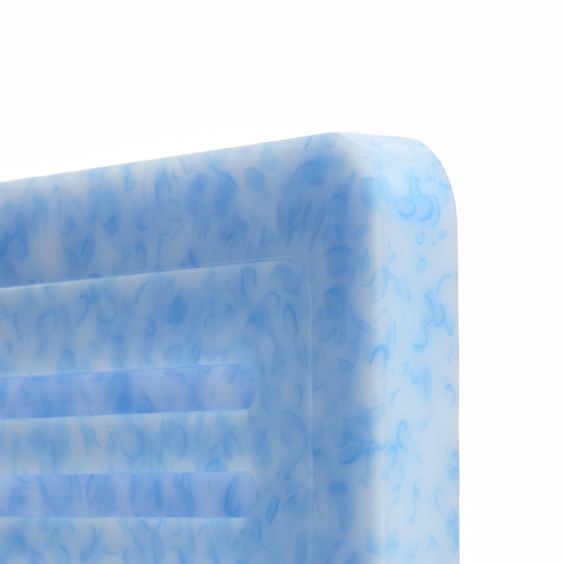 Blue Baguette CHOPIT chopping board for bread. Colourful blue breadboard corner