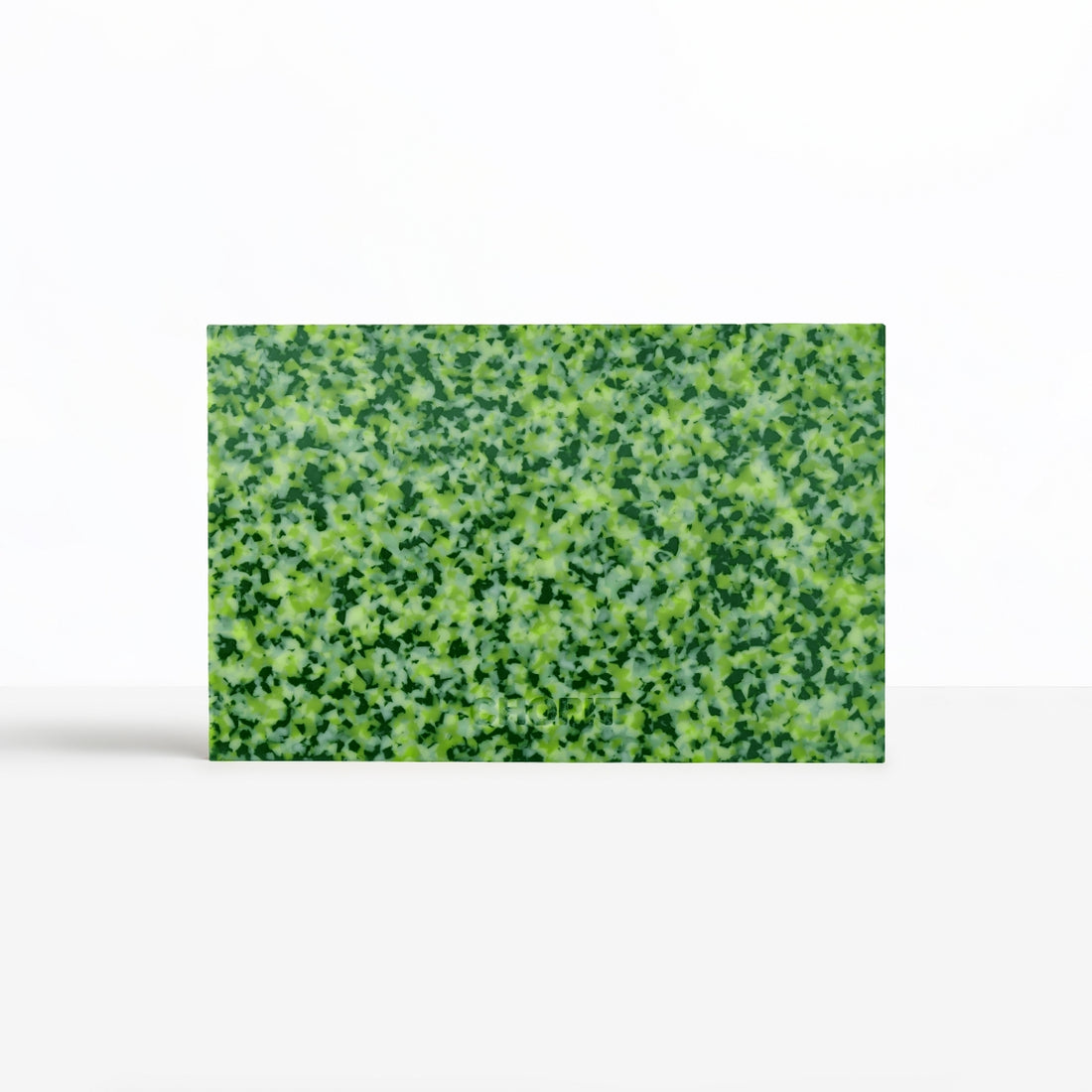 Moss green CHOPIT chopping board featuring juice groove. Colourful chopping board for your kitchen.
